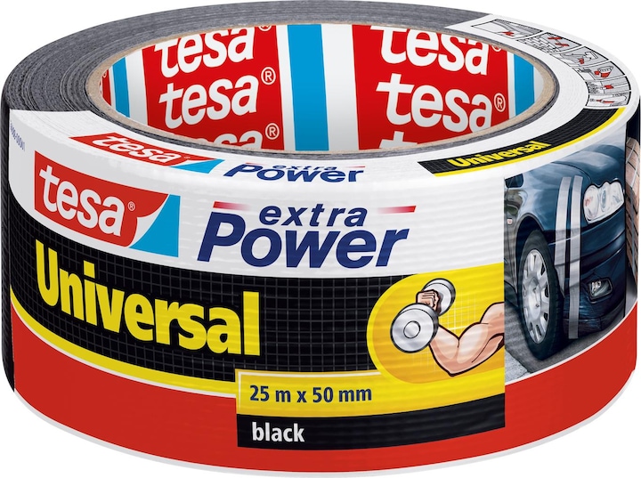 Produktbild tesa 3x EXTRA POWER UNIVERSAL Gewebeband, gewebeverstärktes Ductape, Dreierpack (50 mm)