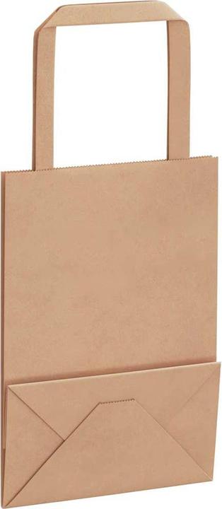 Produktbild vidaXL Kraftpapiertüten 50 Stk. mit Henkel Braun 32x17x25 cm Papiertüte (Geschenktüte, 50 x)