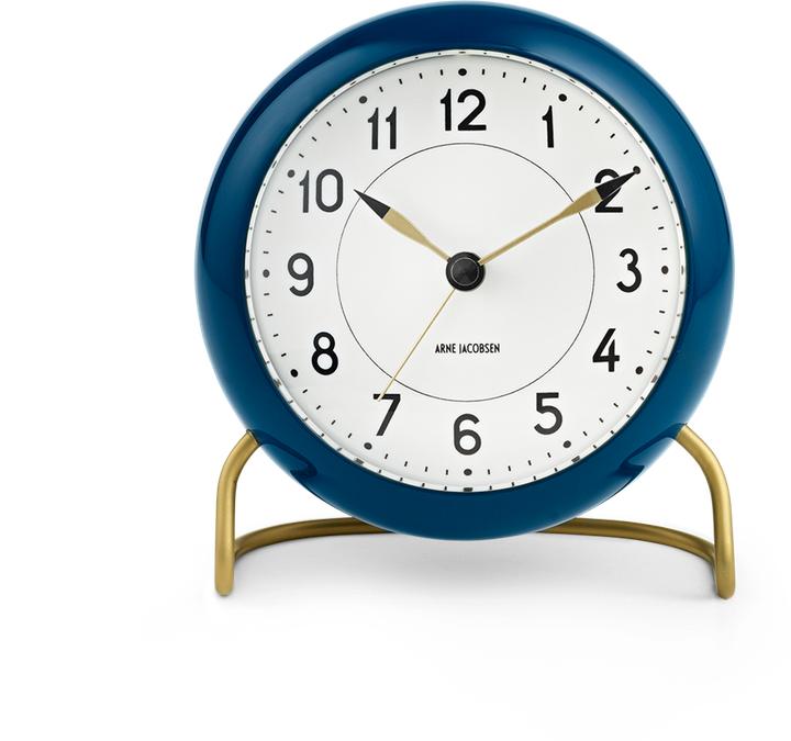 Actual product image Rosendahl Arne Jacobsen Station Table Clock with Alarm petrol