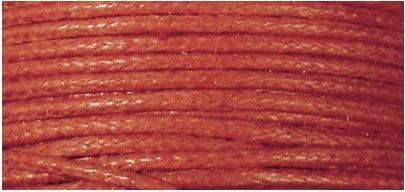 Image du produit Rayher Cordon de coton ciré rouge 20m
