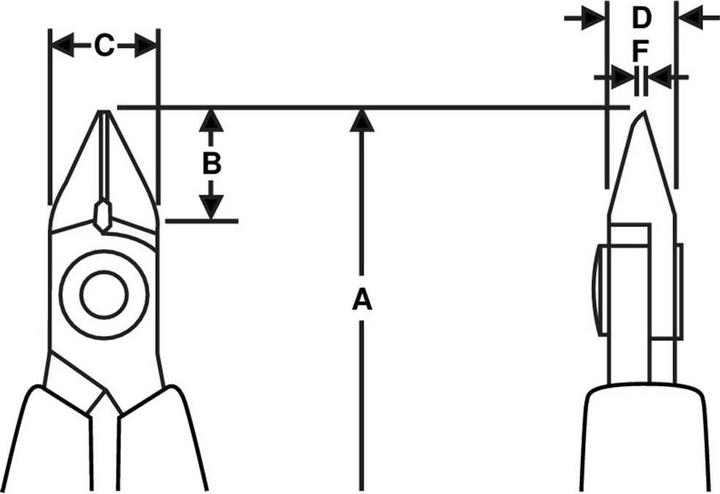 Image du produit Bahco 2646 M Pince coupante latérale d'électricien 108 mm (108 mm)