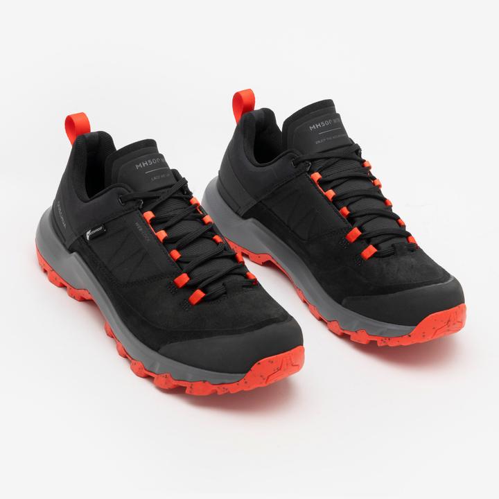 Image du produit Quechua Chaussures de randonnée montagne imperméables, homme MH500 noires (44.5)
