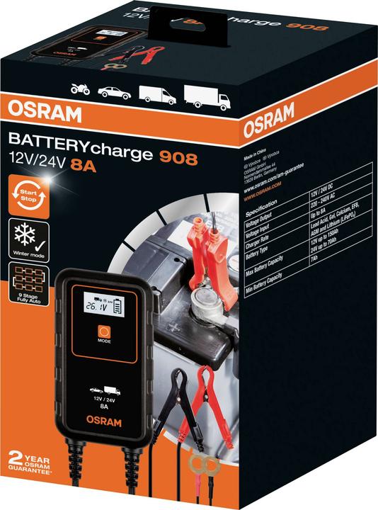 Actual product image Osram 908 OEBCS908 (12V, 24V, 8 A)