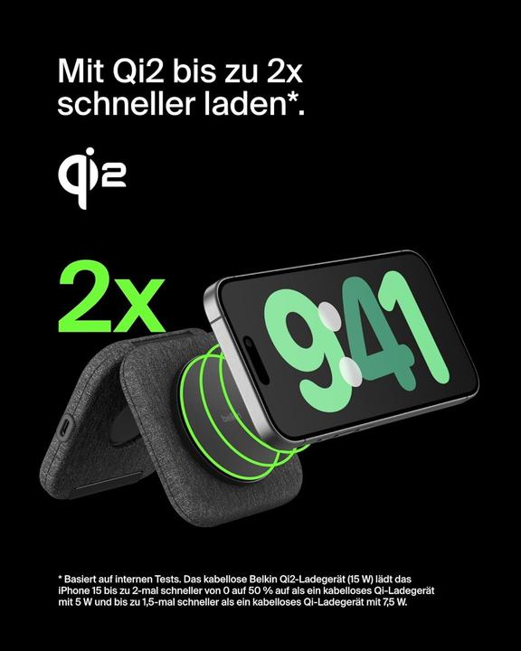 Image du produit Belkin BoostCharge Pro 2-in-1 Qi2 Ladestation (15 W)