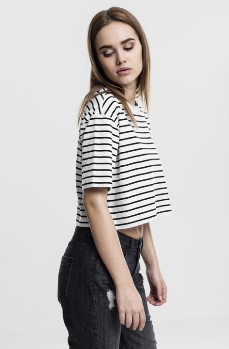 Image du produit Urban Classics Ladies Short Striped Oversized Tee (S)