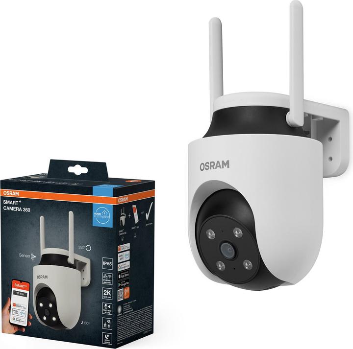 Produktbild Osram SMART+ WIFI OUTDOOR CAMERA 360 White (2560 x 1440 Pixels)