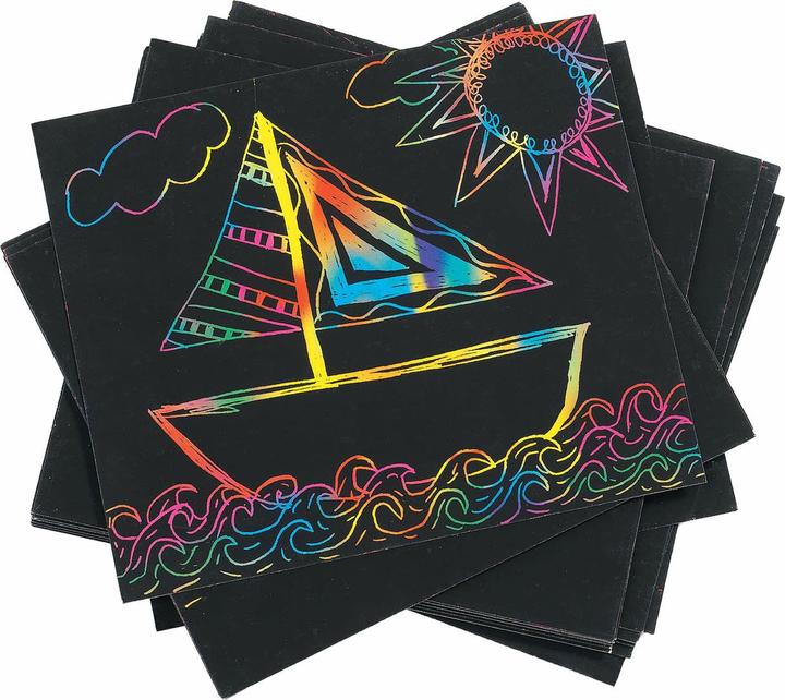 Produktbild Colorations Rubbelkarten-Regenbogenfarben, 100er-Set