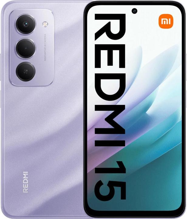 Produktbild Xiaomi Redmi 15 4G (128 GB, Sandy Purple, 6.90", Hybrid Dual SIM, 4G)