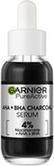 Actual product image Garnier Pure Active AHA + BHA Charcoal Serum (30 ml)