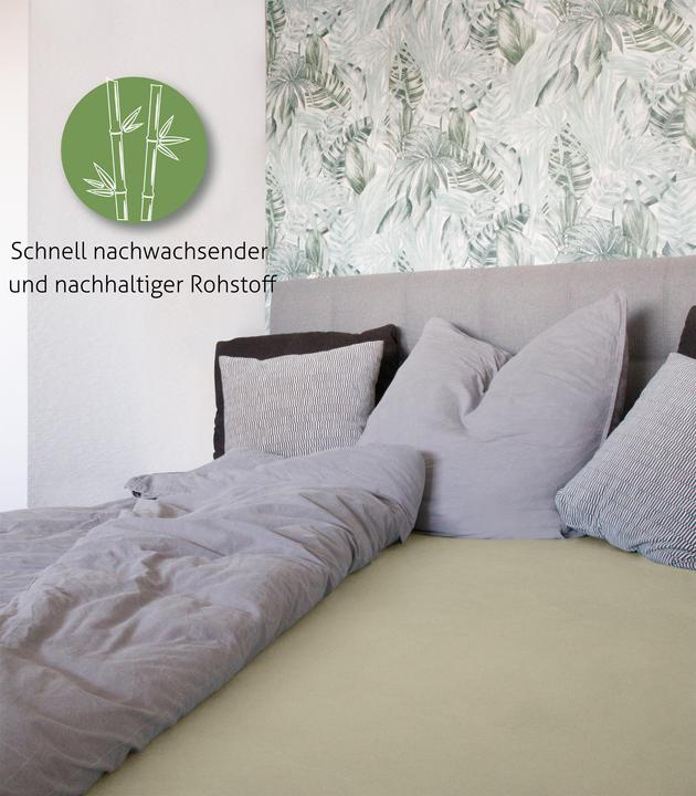 Immagine prodotto Aspero 2 x Bambus Spannbettlaken Macau (90-100 x 200 x 30 cm)