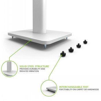 Actual product image Kanto SP26PLW (1 pair, Wall installation, Height-adjustable)
