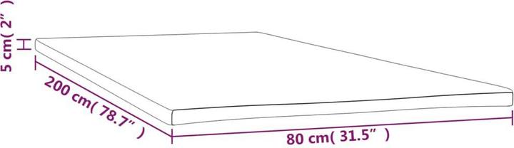 Produktbild vidaXL Ljiljana (80 x 200 cm)