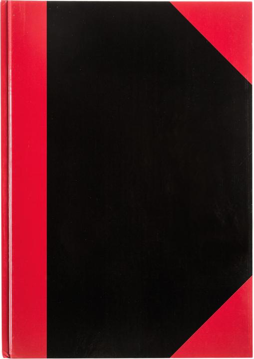 Actual product image Idena Desk pad A5 squared black red FSC-Mix (A5, Checked, Hardcover)