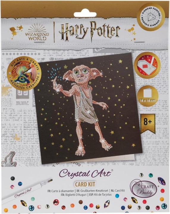 Actual product image Craft Buddy Dobby the house elf, 18x18cm Crystal Art Card