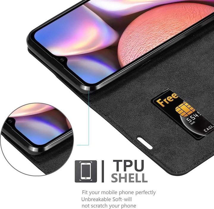 Actual product image Cadorabo Book Invisible Magnet Cover (Samsung Galaxy A10s)