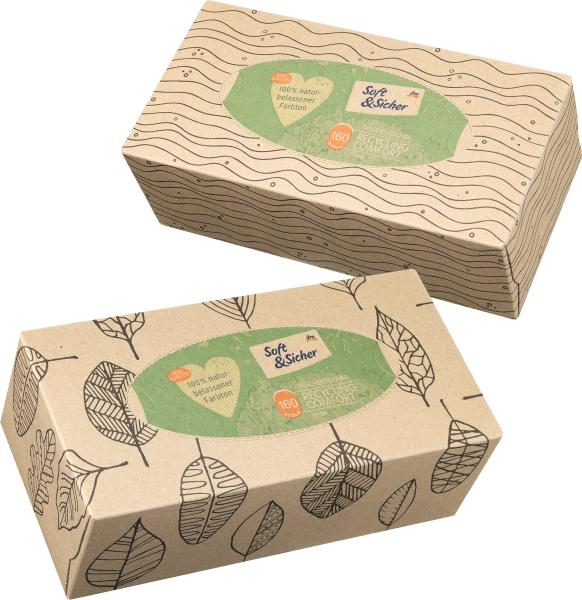 Produktbild dm Soft&Sicher Taschentücherbox Recycling