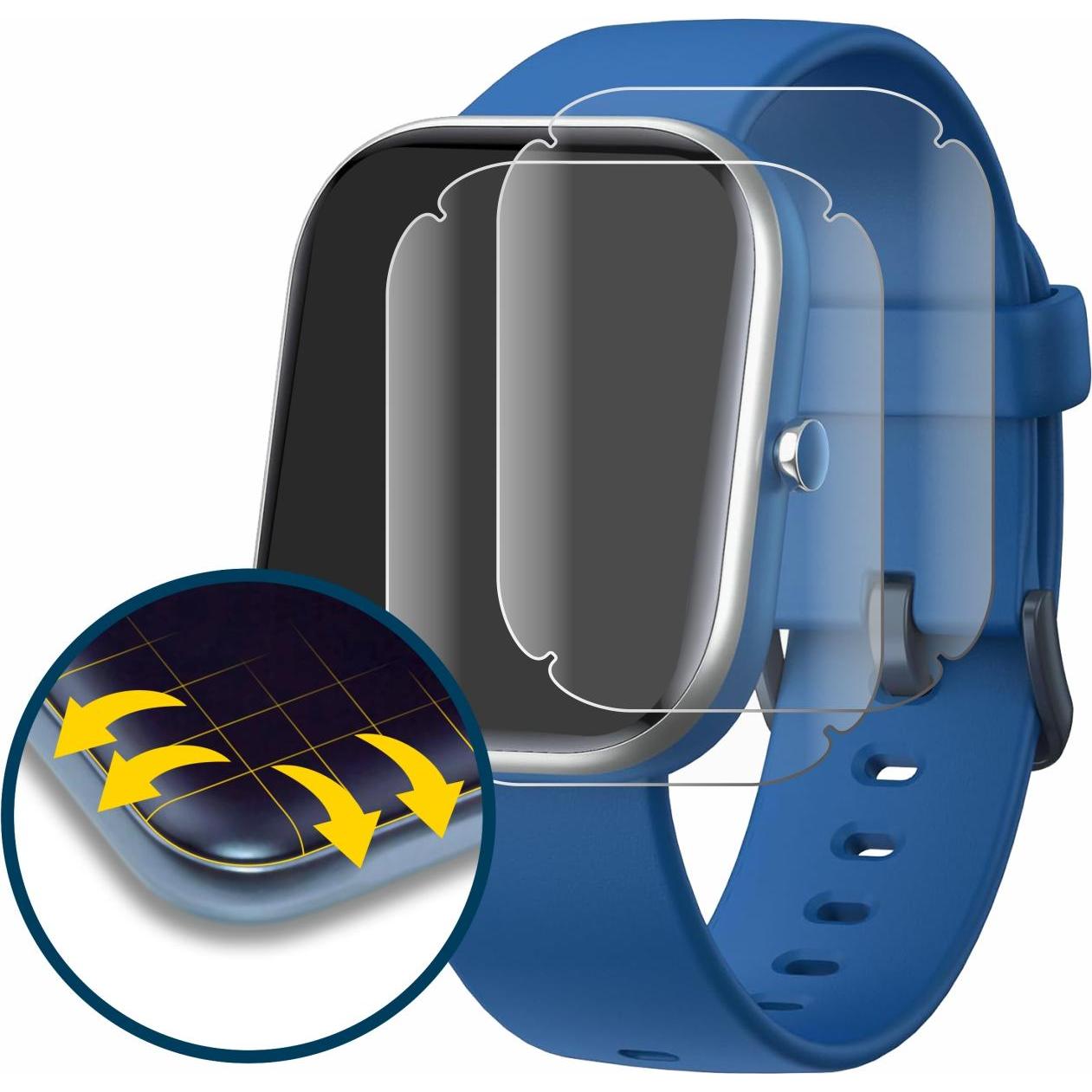 Thumbnail - BROTECT Full-Cover Displayschutz, Smartwatch Schutzfolie, Transparent