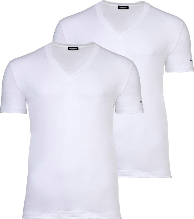 Actual product image Dsquared2 T-Shirt Casual Bequem sitzend TWIN PACK V-NECK T-SHIRT (S)