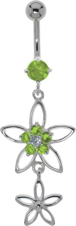 Immagine prodotto Bijouteria Piercing ventre (Zirconia, Argento 925, Acciaio chirurgico 316L)