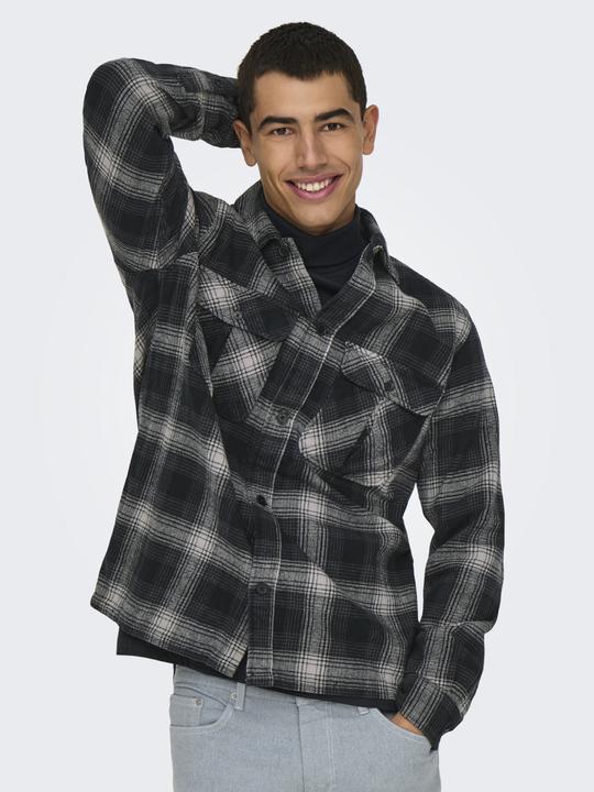 Produktbild Only & Sons Onscedric Life Check Overshirt Noos (L)