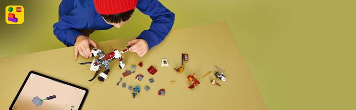 Produktbild LEGO Zilvar auf seinem Drachentier Grimtak (71863, LEGO Ninjago)