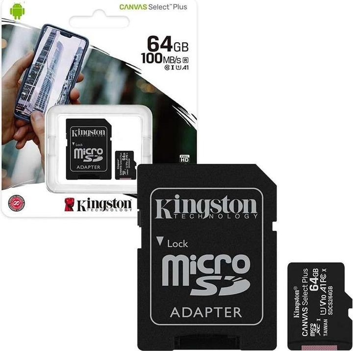 Produktbild Kingston Canvas Select Plus (64 GB, microSDXC, U1, UHS-I)