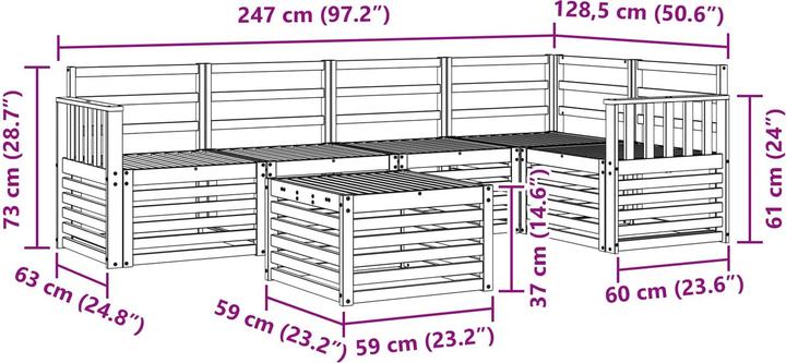 Produktbild vidaXL Outdoor-Sofa