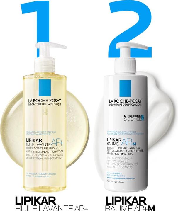 Produktbild La Roche Posay LIPIKAR Baume AP+M: Beruhigende Bodylotion für trockene und zu Neurodermitis neigende Haut (Körpercreme, 200 ml)