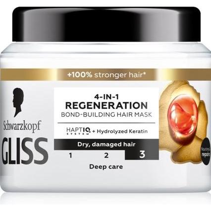 Thumbnail - Schwarzkopf, Haarmaske, Gliss Trt Aqua Revive Strengthening Hair Mask 4In1 Regenaration 400Ml (400 ml)