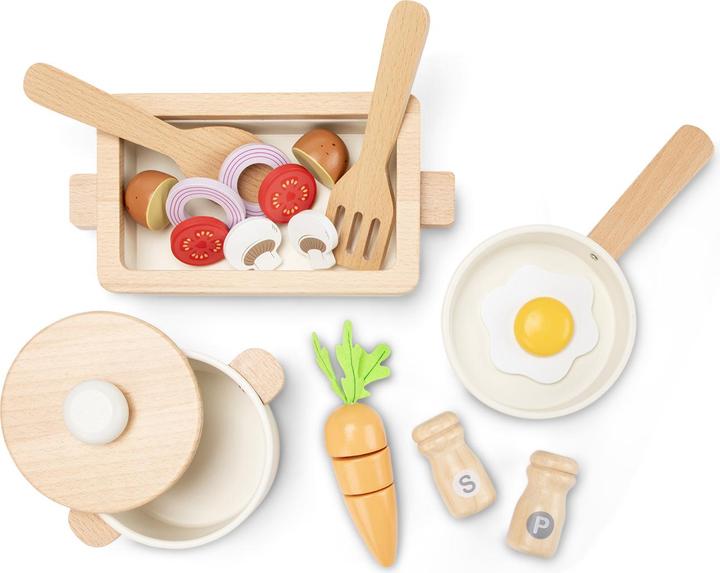 Immagine prodotto New Classic Toys Holzpfannenset mit Auflaufform