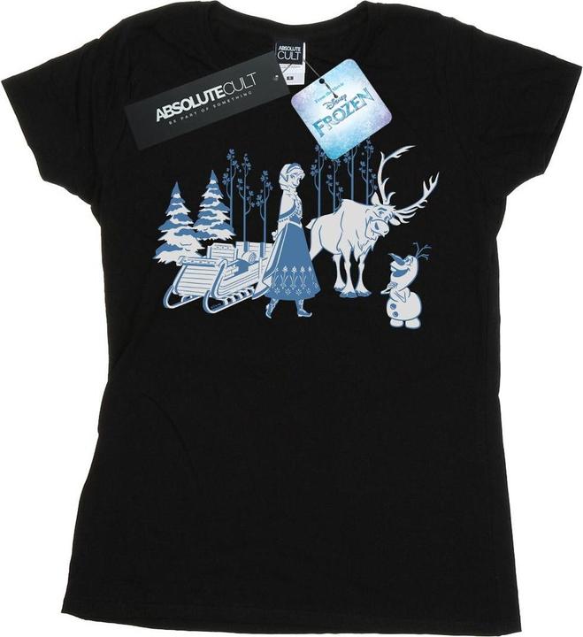 Image du produit Disney - T-shirt FROZEN ANNA SVEN AND OLAF - Femme (L)