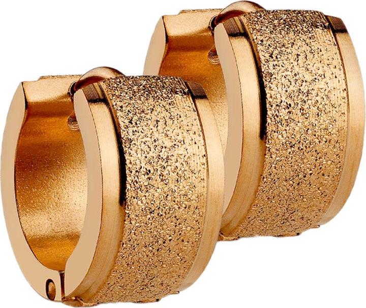 Produktbild Star Piercing Ohrring zum Klappen rosegold und mittig gesprenkelt (ohne Messing, Chirurgenstahl 316L)