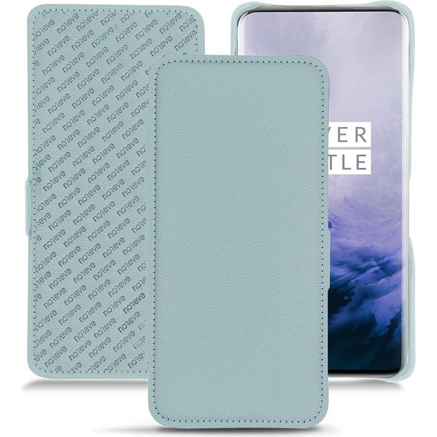 Noreve Lederschutzhülle horizontal (OnePlus 7 Pro), Smartphone Hülle, Blau