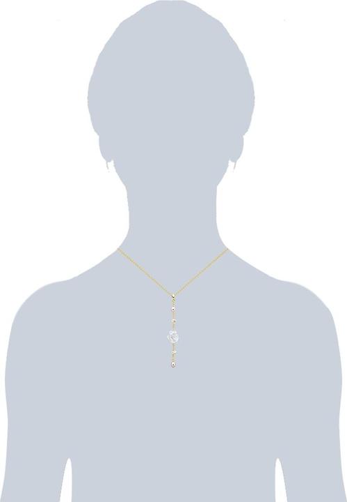 Immagine prodotto Valero Pearls Donna Argento 925 Perle d'acqua dolce coltivate Oro giallo 40,0 cm Catena base + 7,0 cm Estensione (Argento, 40 - 47 cm)