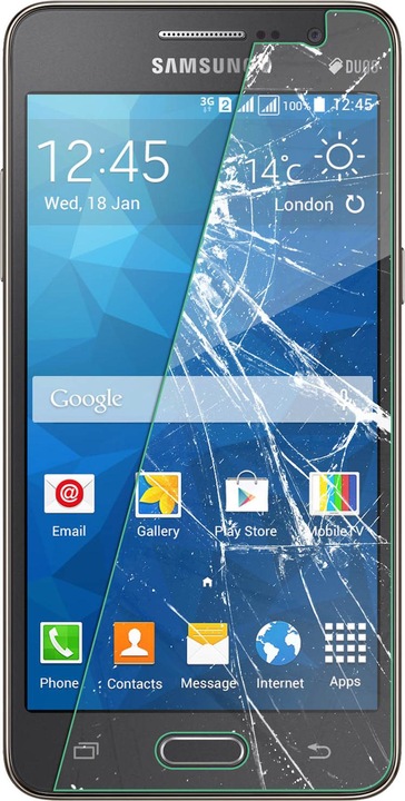 Produktbild Avizar Kristallklare Folie, Glas-Displayschutz (1 Stück, Samsung Galaxy Grand Prime)