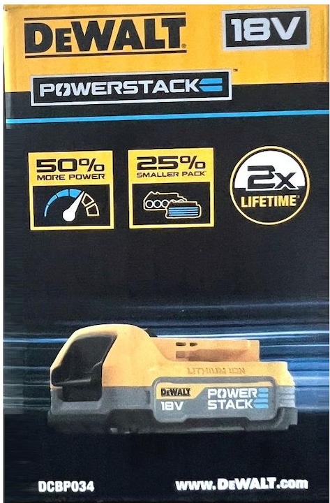 Actual product image DeWalt DCBP034XJ (18 V)