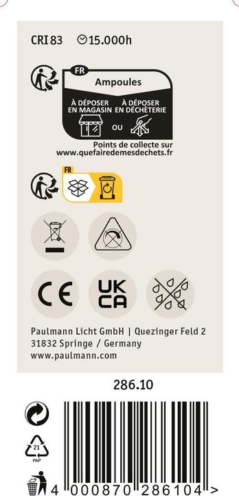Produktbild Paulmann Kerze (E14, 3 W, 250 lm, 1 x, G)