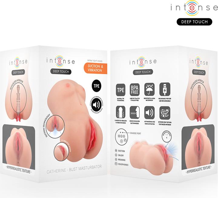 Actual product image Intense Deep Touch - Catherine Vibrator & Saugmasturbator Mit Stimme