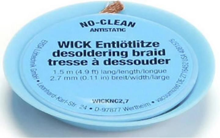 Image du produit Tresse à dessouder Longueur 1,50 m Largeur 2,70 mm (tresses à dessouder)