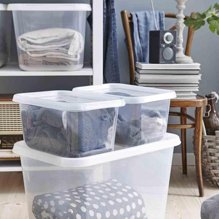 Produktbild Orthex BasicBox SmartStore Basic aus PP in Farbe transparent, 58x39x30 cm Inhalt: 44 l, Basic L (38 cm, 44 l, 1x)