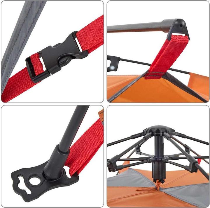 Produktbild vidaXL Kuppel-Campingzelt 4 Personen Quick Release (Kuppelzelt, 3.75 kg, 4 Personen)