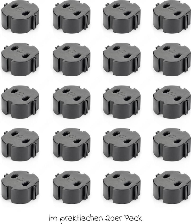 Produktbild Reer Kindersicherungen Steckdosenkappe 20er Pack einfache Montage