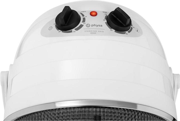 Image du produit Physa Casque sèche-cheveux - Sur pied - 1 100 W - Blanc