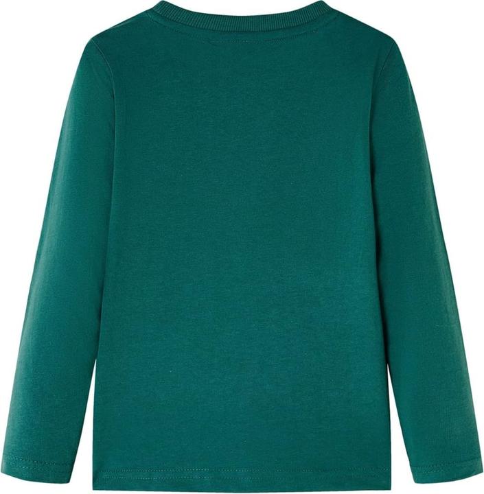 Immagine prodotto vidaXL Camicia a maniche lunghe per bambini verde 140,Materiale: 100 (140)