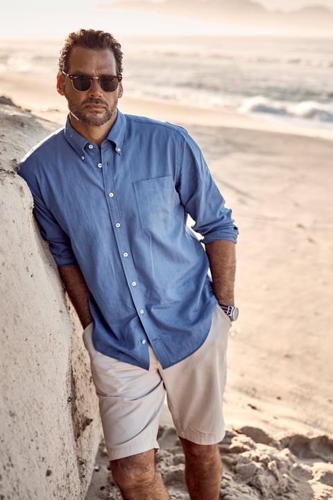 Actual product image JP1880 Linen Blend Shirt (L)
