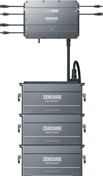 Zendure SolarFlow Smart PV Hub 2000 mit Erweiterungsbatterie