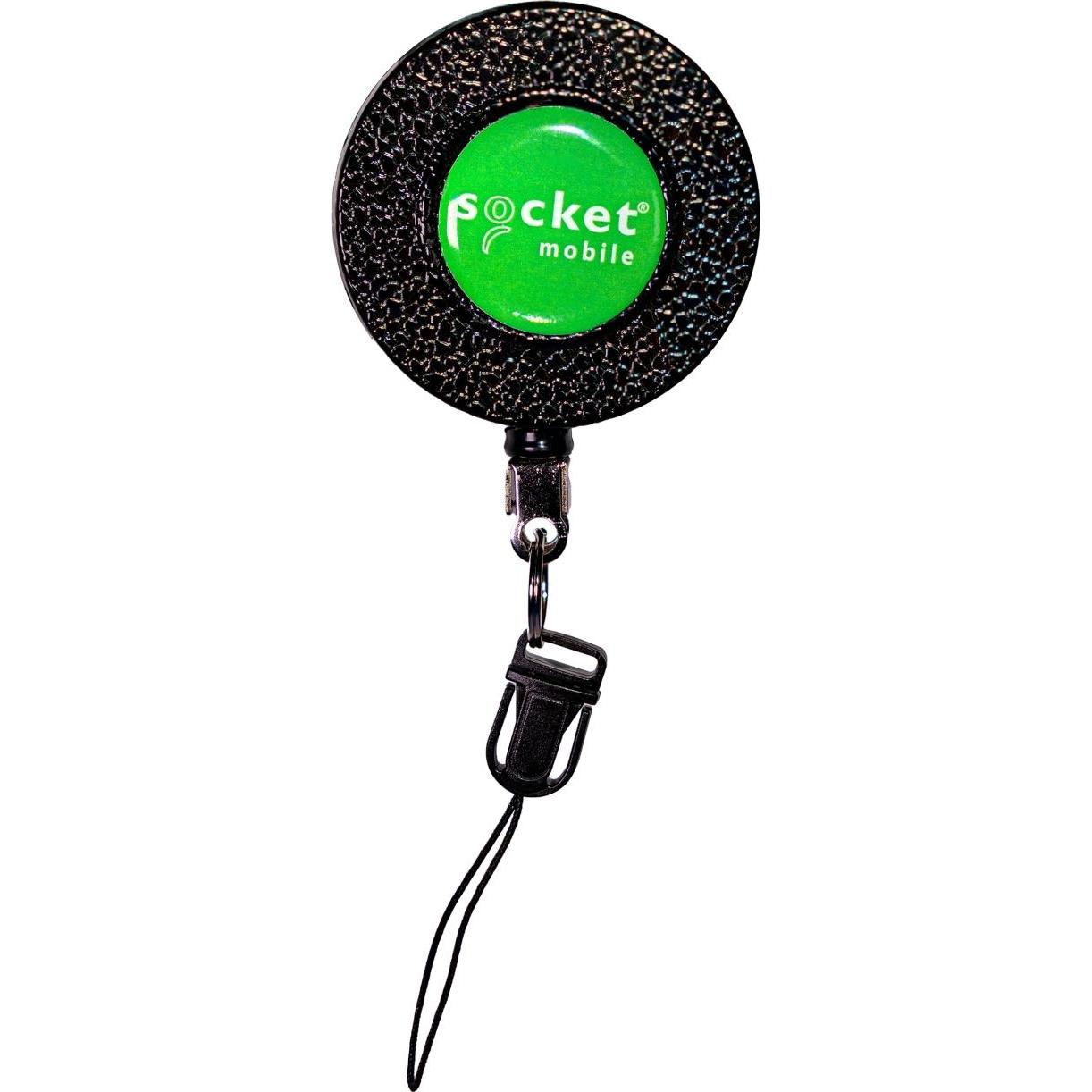 Socket Industrial Retractable Clip, Supporto per smartphone, Nero, Argento