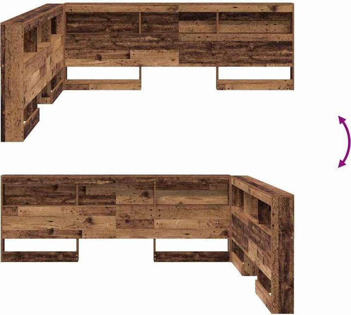 Actual product image vidaXL Aufbewahrungskopfteil (217.50 x 217.50 x 76.50 cm)