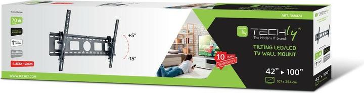 Image du produit Techly Supports LED/LCD 42"-100" noir (Mur, 100", 70 kg)