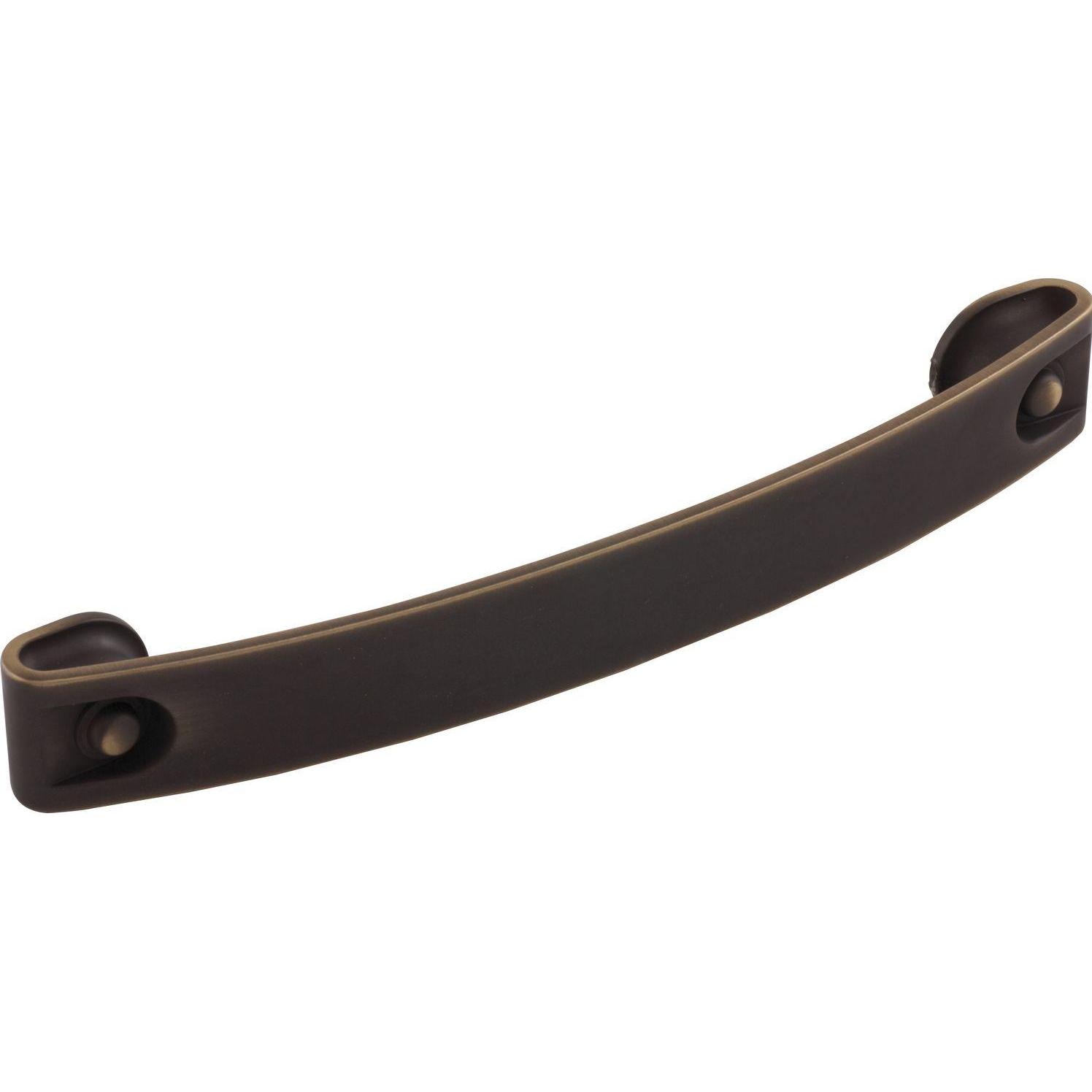 Estamp, Möbelgriff, Griff Flexo LA 160, B 185,8 mm, Zinkdruckguss Bronze industriell